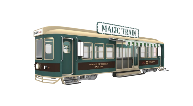 Vento Tram. Мобильный торговый павильон в форме трамвая.